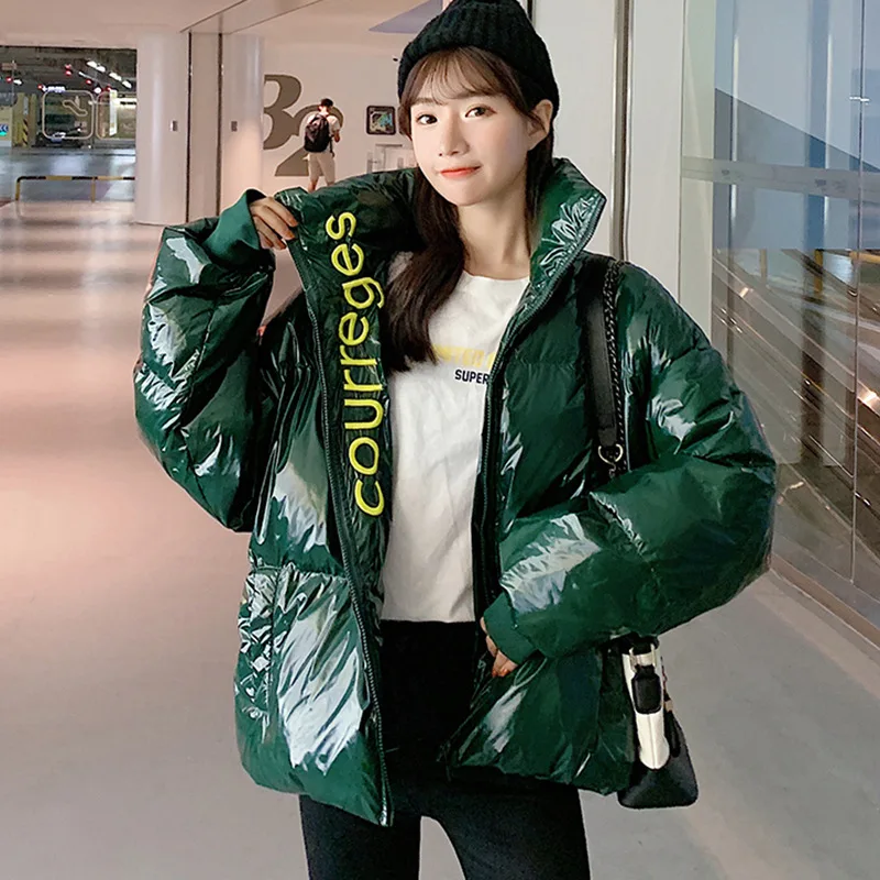 

2019 Winter down Jacket Women's College Style Loose-Fit Cotton-padded Clothes Student Short Thick Bread Cotton Coat Women's