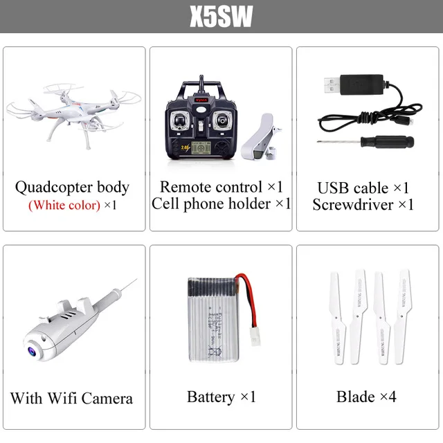 Black X5SW WiFi FPV(X5C Upgrade) с широкоугольной hd-камерой, режим высокой фиксации, возврат одной кнопки, посадка, выключение, Безголовый Радиоуправляемый квадрокоптер, Дрон - Цвет: Black
