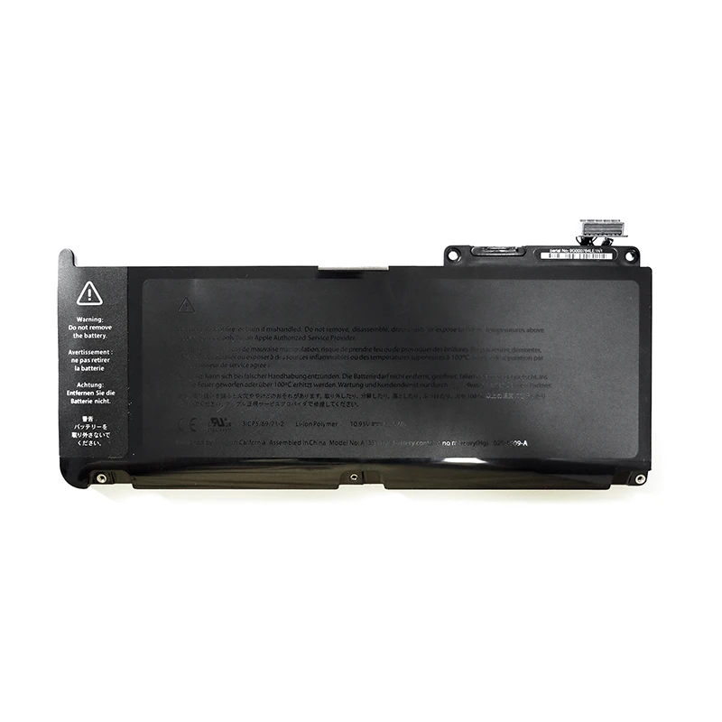 10,95 V 63.5WH настоящая аккумуляторная батарея для ноутбука A1331 для Apple MacBook Unibody 1" A1342 2009/Mid 2010/перезаряжаемая литиевая батарея A1331