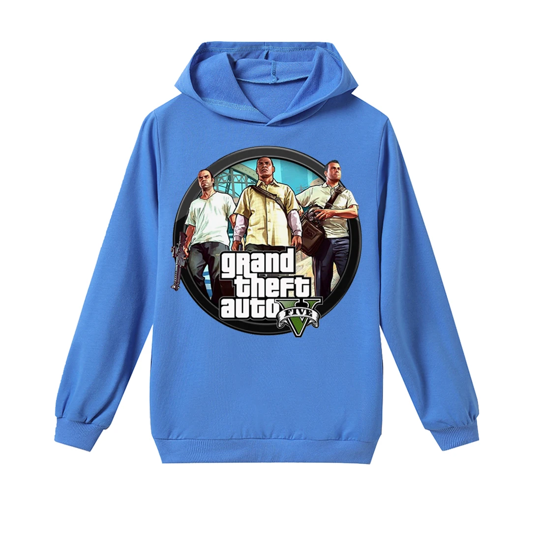 Коллекция года, детские толстовки с капюшоном «Grand Theft Auto Gta V 5» футболка для маленьких игр «GTA 5» Детские футболки в уличном стиле, свитер для мальчиков Одежда для девочек - Цвет: H1214