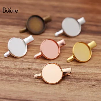 

BoYuTe (40 Pieces/Lot) Fit 18MM Cabochon Hair Clip Blank Tray Base Vintage Diy Hand Made Hair Accessories Wholesale