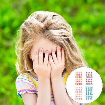 

96pcs Fake Nail Pieces Lovely Stylish Exquisite Fashion Pretty DIY Manicure Supplies Detachable Fake Nails Nails Decor Girl Fals