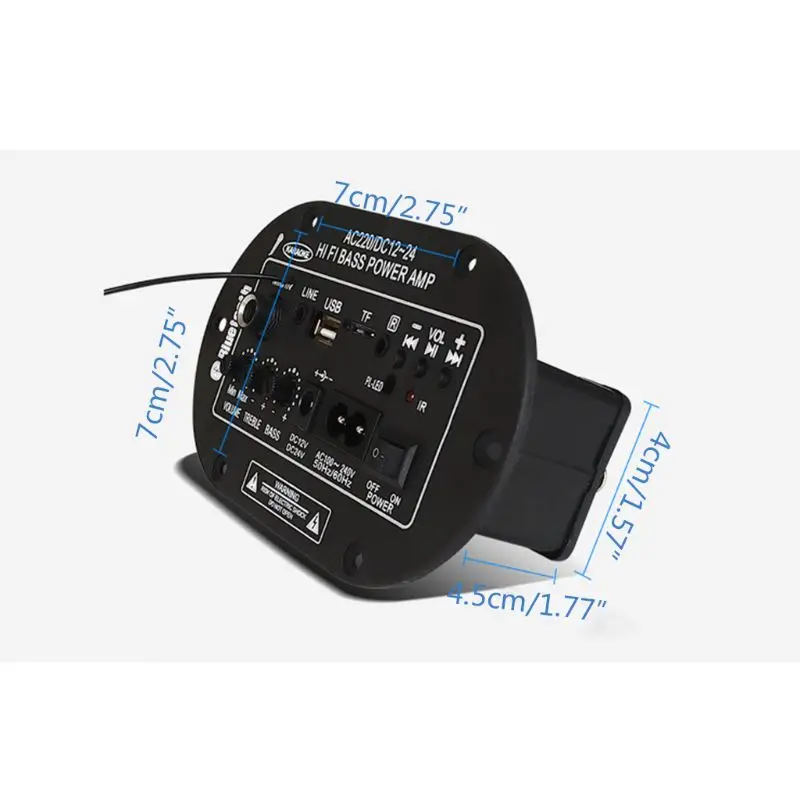 1 шт. 25 Вт усилитель плата Bluetooth Amplificador USB FM радио TF плеер сабвуфер комплект