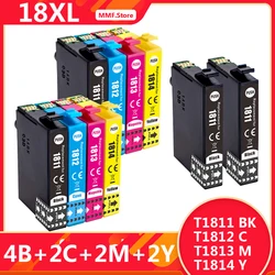18 encres 18XL pour Xp E 1811, Xp 202,Xp 312,Xp 302,Xp 225,Xp 203,Xp 205,Xp 212,Xp 102,Xp 206, XP 405, Xp 42,XP 102, XP 30,Xp 425,Xp 315 