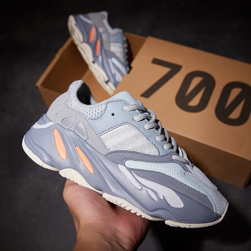 

Real Pop Men's Sports Reflective Summer Trend Running Women's Shoes Mesh Mixed Colors Genuine Leather Breathable Elastic Band