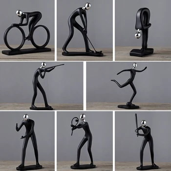 

Nordic Handmade Tabletop Ornaments Home Creative Living Room Wine Cabinet Study Furnishings Modern Simple Resin Decoration