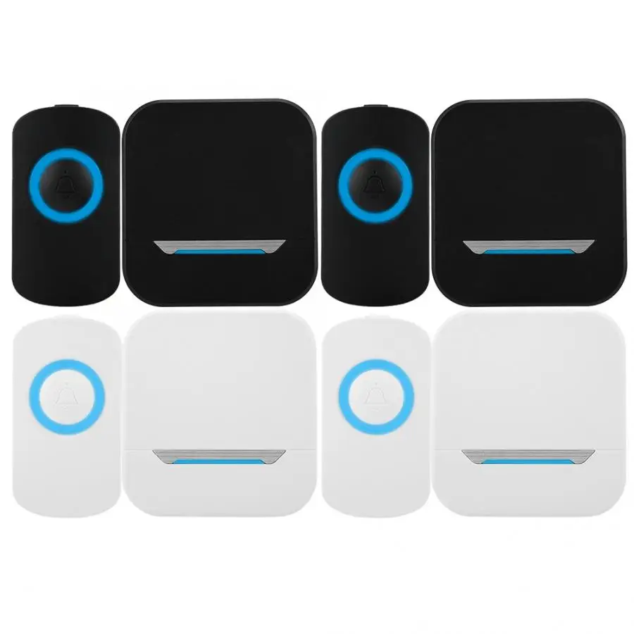 

Smart Wireless Remote Control Doorbell Receiver With LED Light IP55 Waterproof 110-240V EU/US Plug