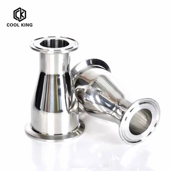 

Free Shipping 4"(102mm) OD119 x 1.5"(38mm) OD50.5 ,Tri Clamp Concentric Reducer, Sanitary Pipe Fitting SS304