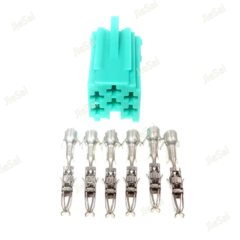 

6 Pin 4A0 972 643A 4A0972643A Aux Stereo Socket Auto Electric Car Automobile Audio Connector For VW