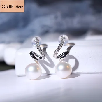 

QSJIE High Quality Swa New Pearl Ear Nails pearl earrings