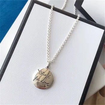 

100% sterling silver necklace, vintage 925 jewelry, tiger pattern charm original round pendant, send a friend holiday gift