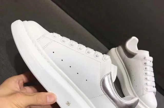 Пара shoes34-45 с более легким ростом мужской и женской кожи, новая белая кожаная обувь в году - Цвет: 9