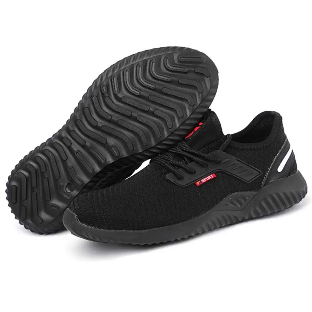 NASONBERG Breathable Indestructible Ryder Shoes Men Steel Toe Air Safety Boots Puncture-Proof Work Sneakers Shoes
