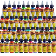 50 цветов, 30 мл/бутылка, чернила для татуажа, Перманентная краска для боди-арта, Микро Пигмент, подводка для бровей, губ, боди-тату, товары для красоты