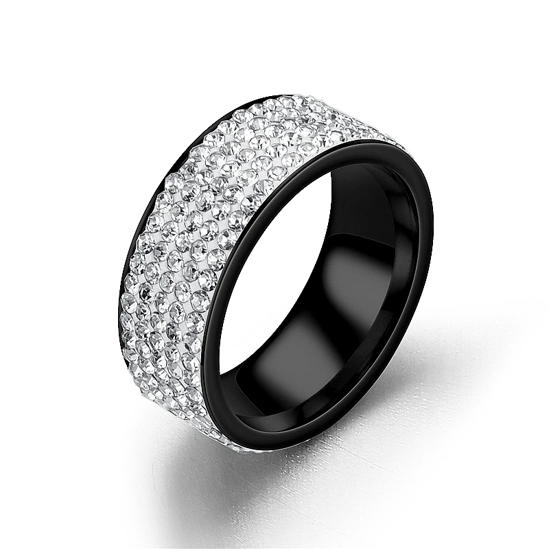 Bague noir/or/argent couleur acier inoxydable Liv. rapide 6 Bague noir/or/argent couleur acier inoxydable Liv. rapide – Image 6