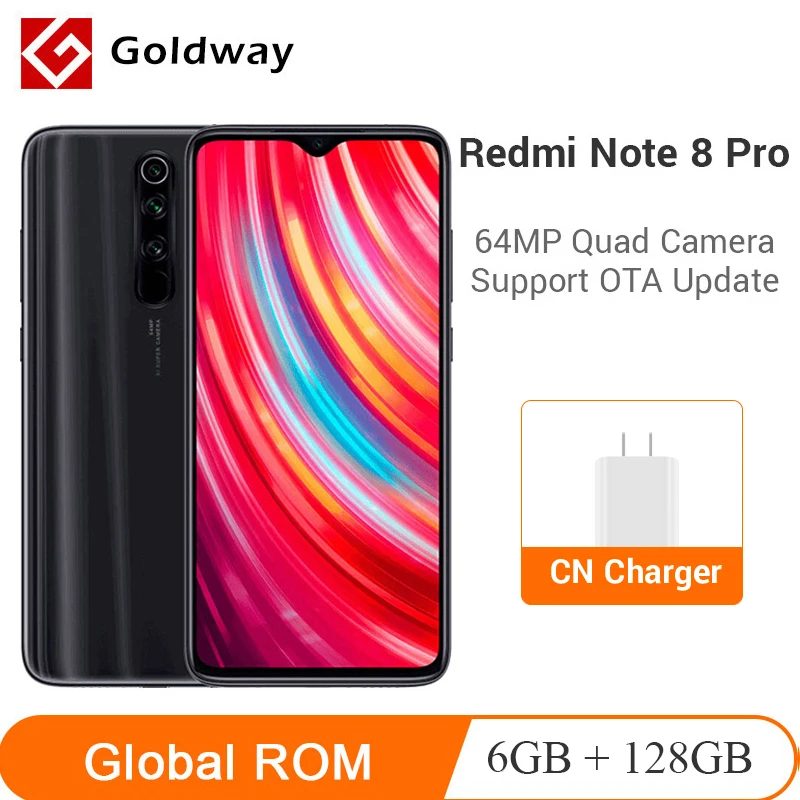 глобальная прошивка Xiaomi Redmi Note 8 Pro 6 ГБ 128 Гб 64 мп Quad Camera смартфон Helio G90T 500 мАч NFC 53