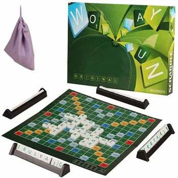 

Funny Scrabble Board Game Children Intelligence English Scrabble Game Toy for Word Spell Learning