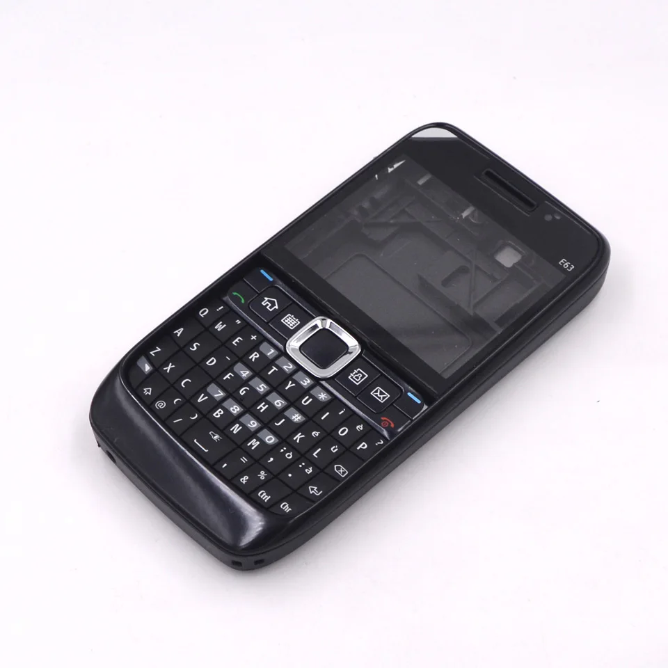Black English Для Nokia E63 полный корпус мобильного телефона чехол с английской/русской/Арабской клавиатурой+ инструмент - Цвет: Black English
