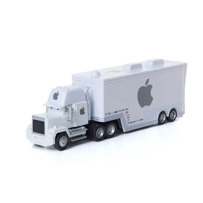 White Apple Truck Автомобили disney Pixar Тачки 2 3 игрушки № 74 Mack Uncle Truck Lightning McQueen Jackson Storm 1:55 литой модельный автомобиль игрушки детские подарки - Цвет: White Apple Truck