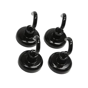 

New Magnetic Hook, 12 Lbs Heavy Duty Magnet Hooks, Super Powerful Neodymium Magnets For Hanging, D16 Multi-Purpose Indoor Outdoo
