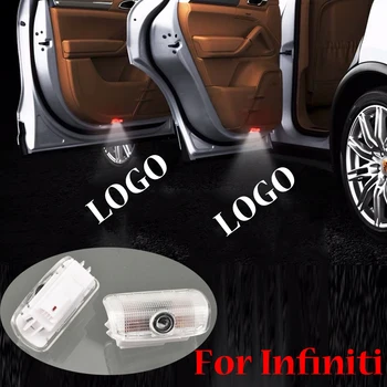 

For Infiniti FX37 G37 G25 Q50 Q60 Q70 M37 EX35 QX50 QX60 QX70 QX65 QX80 2 Pieces Car Welcome Light Door Wireless Light