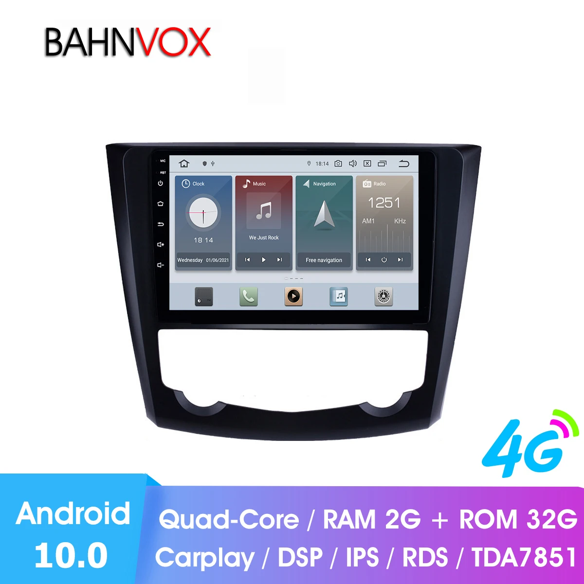 9&quot Android 10 Car Radio For Renault Kadjar 2016 2017 Auto Navigation Multimedia Video GPS Player Stereo Head Unit DSP | Автомобили и