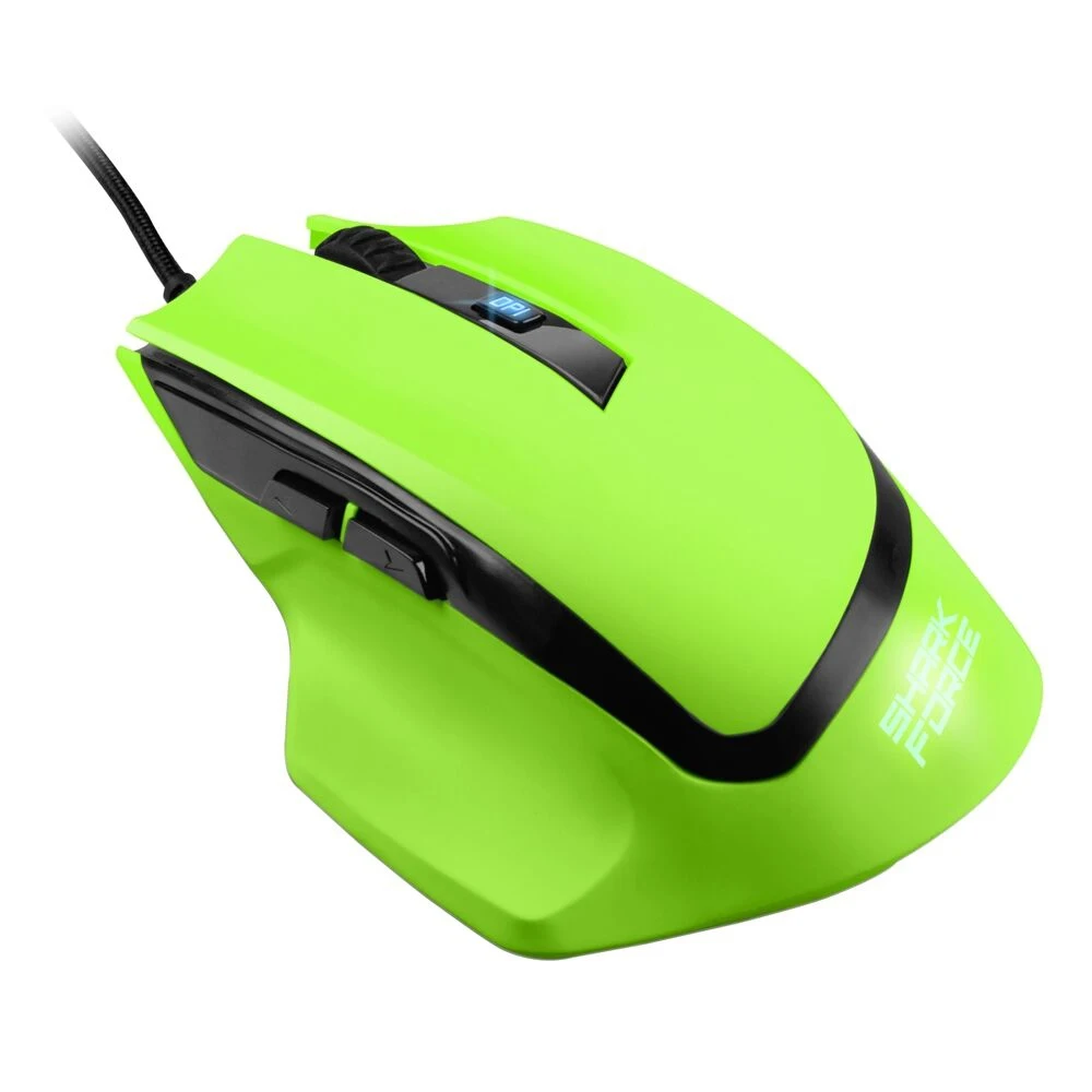 Мышь Sharkoon Shark Force оптическая, 1600 dpi, USB, подсветка