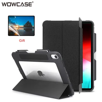 

Durable Case for iPad Pro 12.9 2018 with Pencil Holder Transparent Shockproof Cover for iPad Pro 12.9 inch 3rd Gen Casing Shell