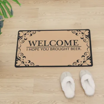 

Creative Arrive And Leave Rug Entrance Door Mat PVC Soft Floor Mat Waterproof Kitchen Carpet Non-slip Easy To Clean Doormat