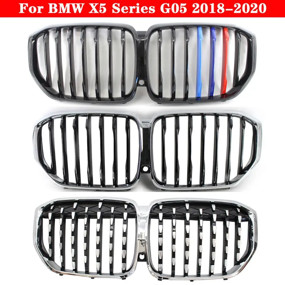 

For BMW X5 Series G05 2018-2020 Car styling Middle grille ABS plastic front bumper grill Auto Center Grille vertical bar