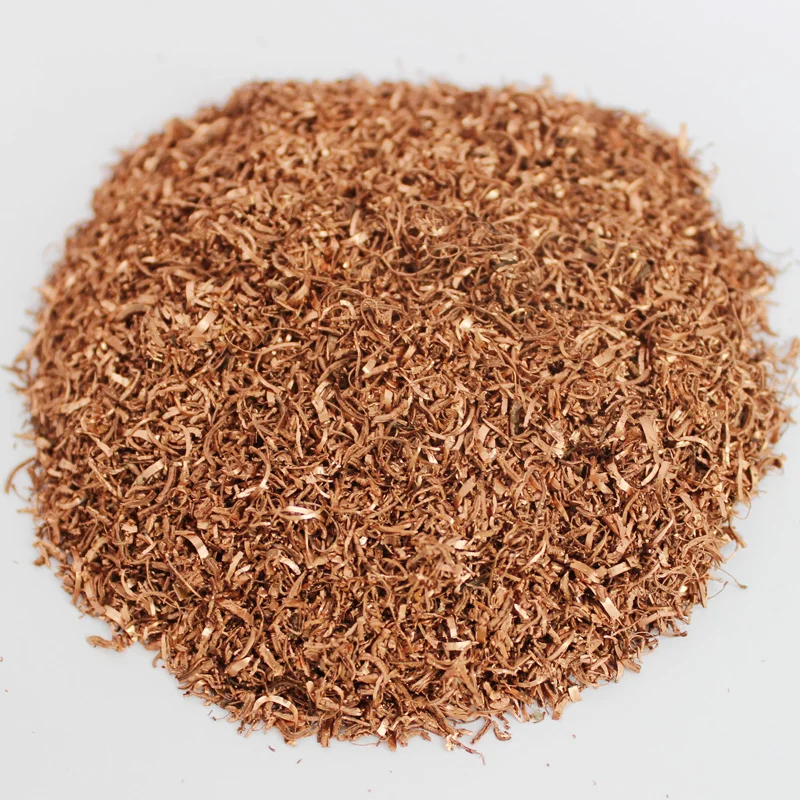 

copper metal shavings