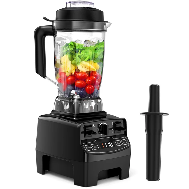 Homgeek Blender Smoothie Maker 2000W Professional Blender with 8 Adjustable Speeds 2L BPA-free Tritan 33000rpm High Speed Juicer Black