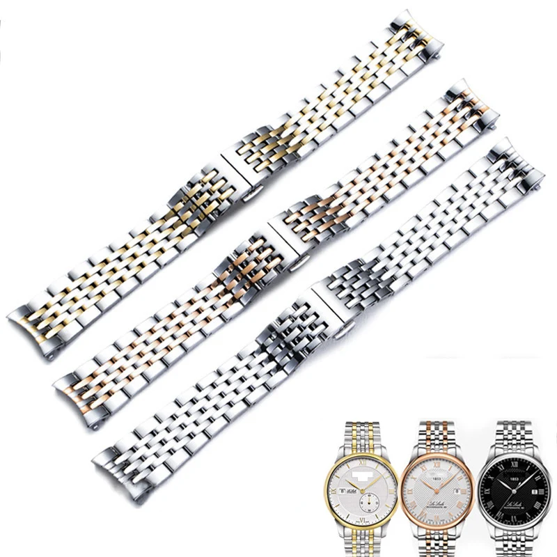 Ремешок из нержавеющей стали для часов Tissot 1853 Le Locle T41 19 мм | Наручные часы