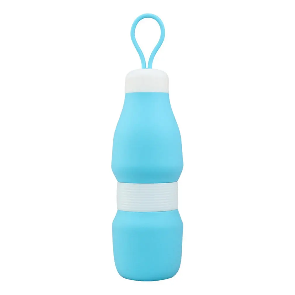 Large Capacity Silicone Folding Kettle Outdoor Portable Telescopic Kettle Climbing Sports Water Bottle