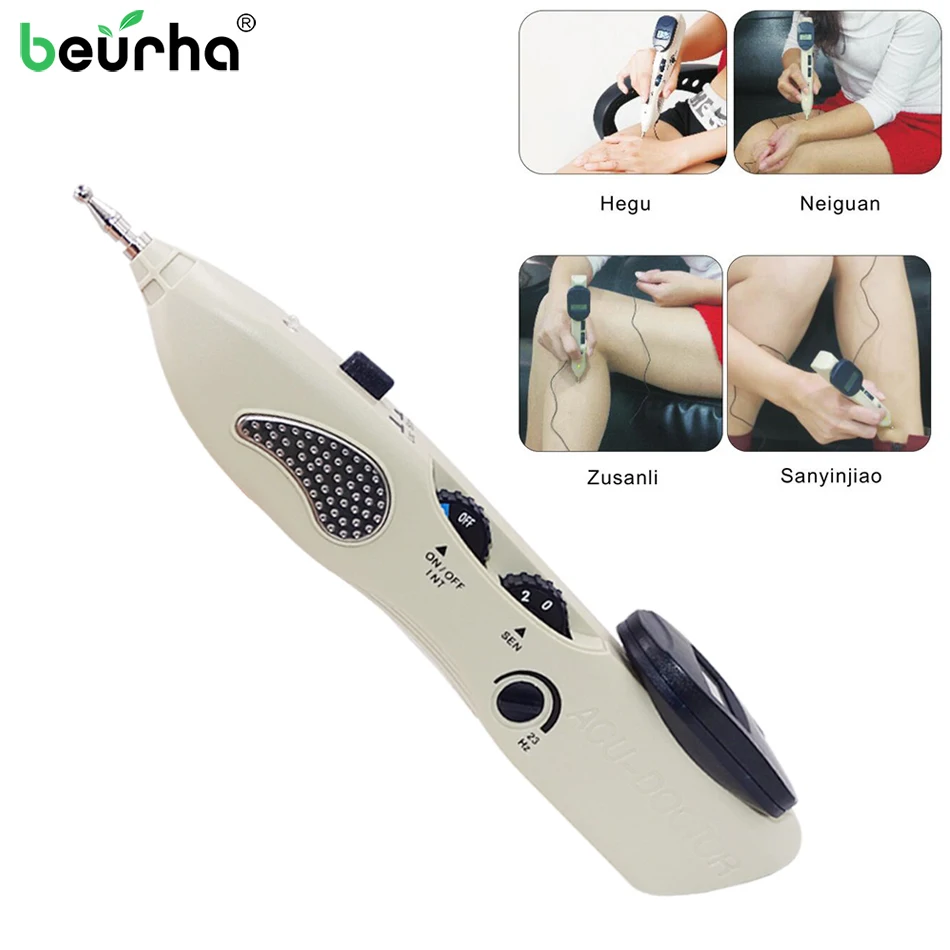 Electric Acupuncture Meridian Pen Electronic Point Detector Acupressure Massage Pain Therapy Face Care Health | Красота и здоровье