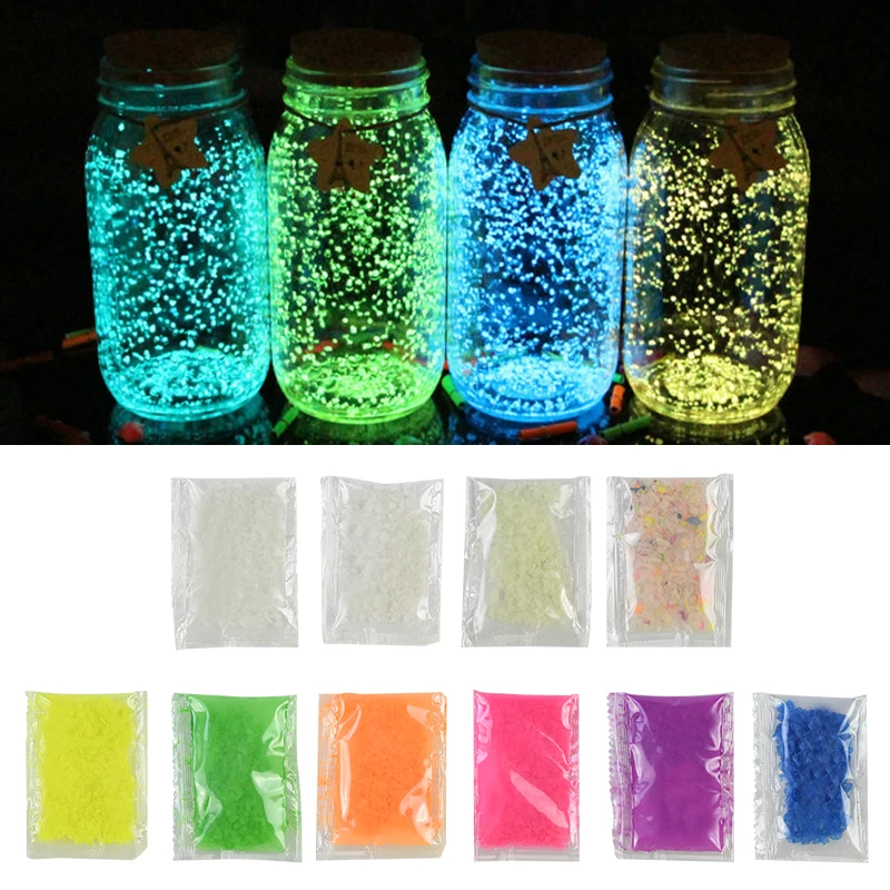 30g/lot Luminous Sand Stone Glow in the Dark For Home Garden Party Wishing Bottle Aquariums Fish Tank Decoration Stone Ornament 