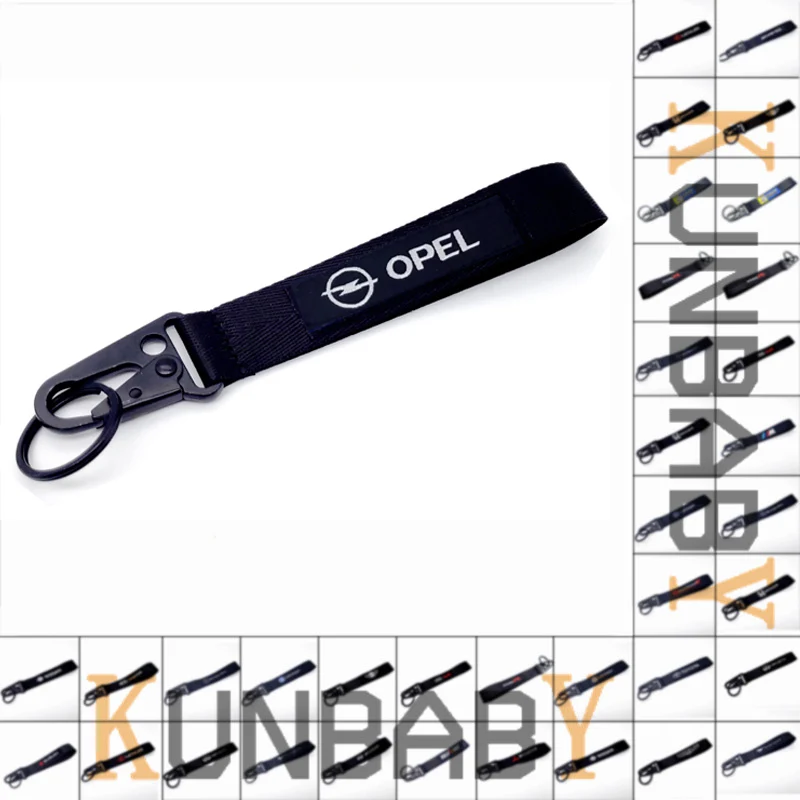 Metal Buckle Lanyard for Keys with Embroidery Logo Leather Keychain Car ID Holders Cell Phone Neck Straps Opel ETC | Автомобили и