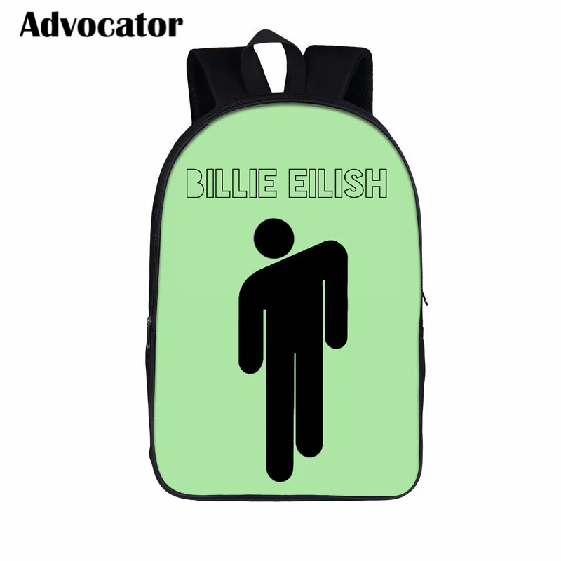 ADVOCATOR BAG Модные школьные сумки с рисунком Билли эйлиша для подростка, рюкзак большой емкости, Детская сумка, рюкзак Mochila - Цвет: ADVOCATOR BAG