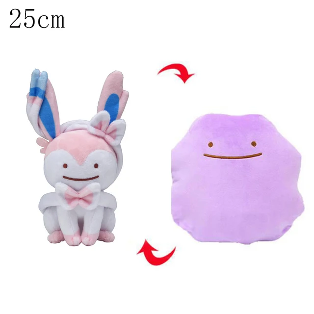 Pokemon Pikachu Peluche Ditto Deformed Double Sided Flip Reversible Plush  Toy Squirtle Bulbasaur Charmander Stuffed Doll Gift