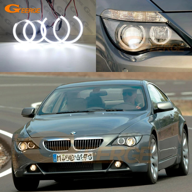 Для BMW E63 E64 630Ci 630i 645Ci 650i M6 2003 2010 ультра яркий SMD светодиодный комплект колец