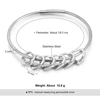 Personalized Engraved 2-6 Names Heart Bracelets for Women Customized Stainless Steel Bracelets & Bangles Gifts for Family ► Photo 2/6