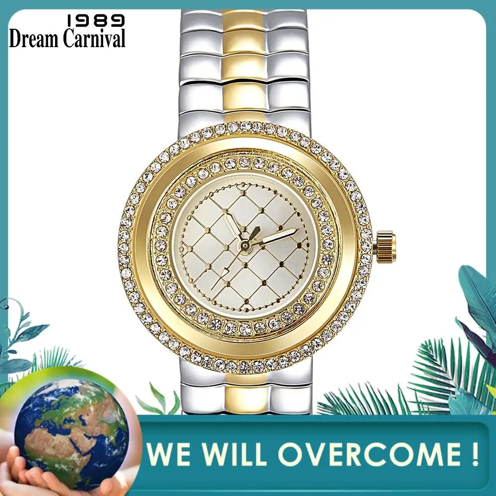 

Dreamcarnival 1989 Recommend Elegant Ladies Watches 3 Colors Quartz Watch Women Slim Clock Party Fashion Brand Crystals A8370