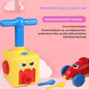 

Science Experiment Kids Toy Inertial Power Ballon Car Children Gift ABS Mobile Early Education Funny Easy Operate Playing