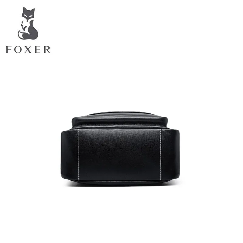 FOXER женская сумка из натуральной кожи, дизайнерские сумки от известного бренда, женские сумки, новинка, женский кожаный рюкзак, женская сумка для отдыха