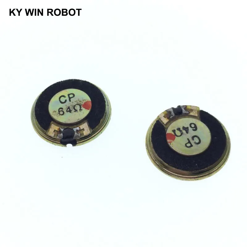 2pcs/lot New Ultra-thin Mini speaker 64 ohms 0.5 watt 0.5W 64R speaker Diameter 20MM 2CM thickness 3MM