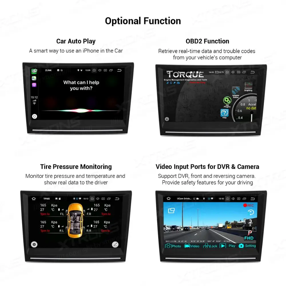 Discount XTRONS 8"Android 9.0 Octa Core 4GB RAM 64GB ROM Car Multimedia GPS System for Porsche Cayman 2005-2008 Boxster 2005-2012 NO DVD 4