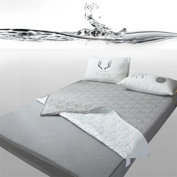 

Full Cover Waterproof Washable Mattress Protector Cover With Zipper Queen Size Anti Mites Bed Bug Proof Fitted Sheet Topper