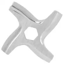

Stainless Steel Meat Grinder Blade 4.6x4.6x0.4cm Food Grinding Blade Cross Shaped Grinder Plate Disc Electric Meat Grinder Parts