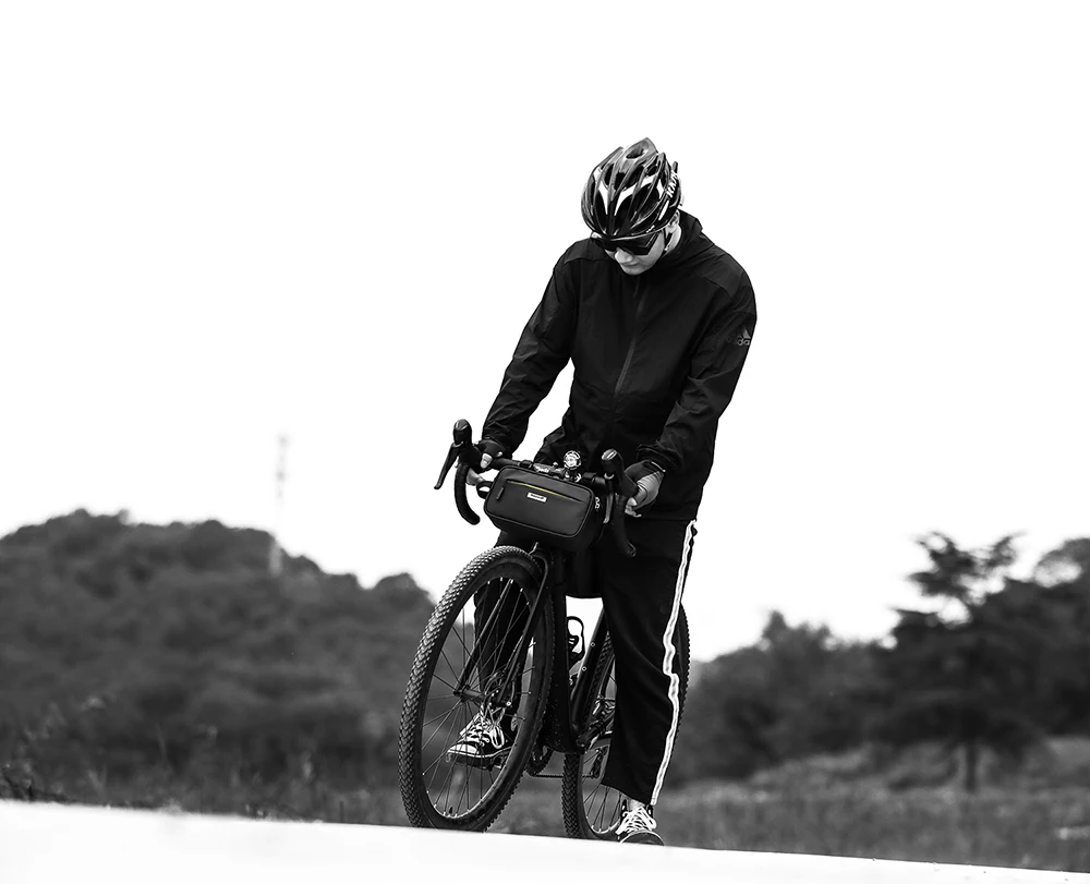 Rhinowalk Bicycle Front Frame Triangle Bag 2.5L Waterproof Handlebar Bike Bag Multifunction for mountain Bike Cycling Waist Bags (3)