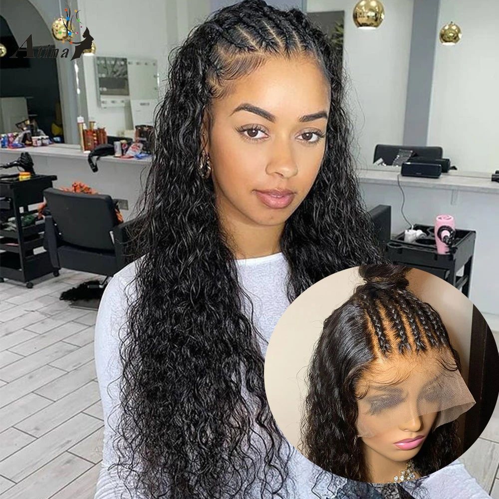 Curly 360 Lace Frontal Human Hair Wig Pre Plucked Full 13x6 Lace Front Hd Transparent Wet And Wavy Glueless Wigs For Black Women Human Hair Lace Wigs Aliexpress